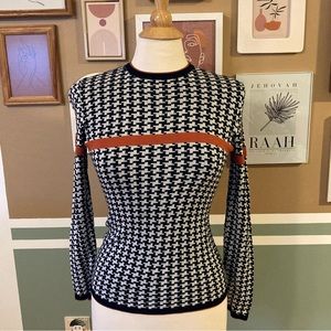MYSTERY New York Geometric Print Sweater